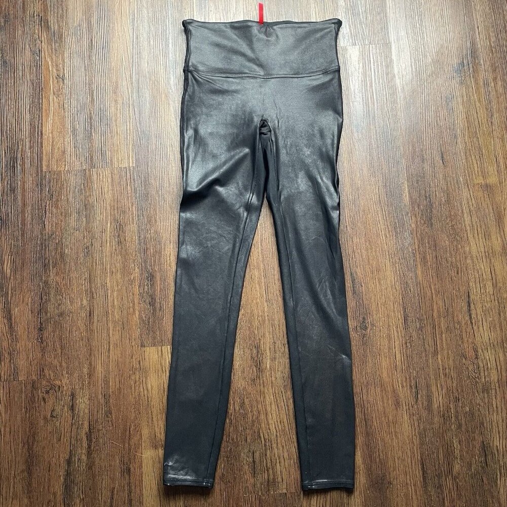 Spanx Faux Leather Leggings for Women, Size M - Black